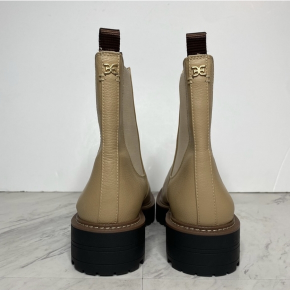 Sam Edelman Laguna Tan Leather Lug Sole Chelsea Boot 10W - Picture 12 of 12